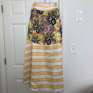 Maxi A line African Printed Skirt